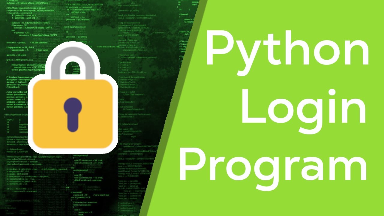 Учебное пособие по программе входа в систему Python — для начинающих