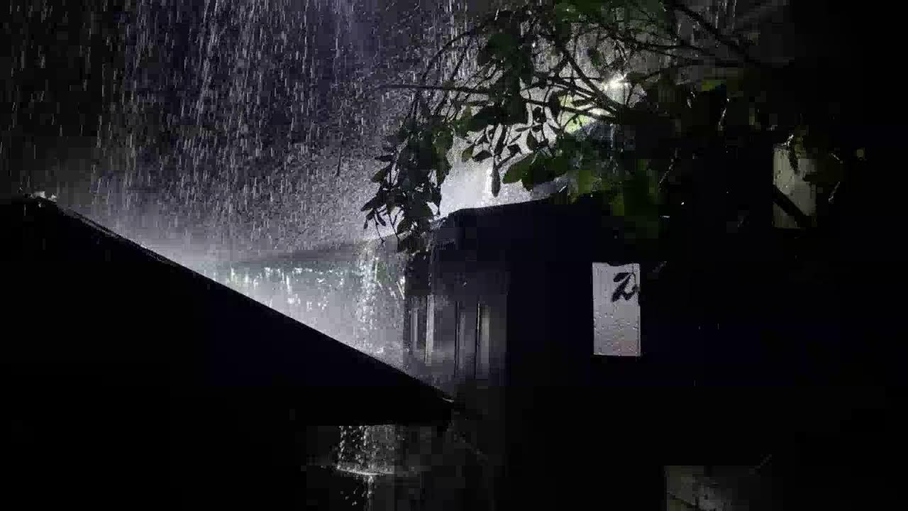 No Ads Heavy Rain Sounds on Tin Roof for Deep Sleep & Insomnia Relief