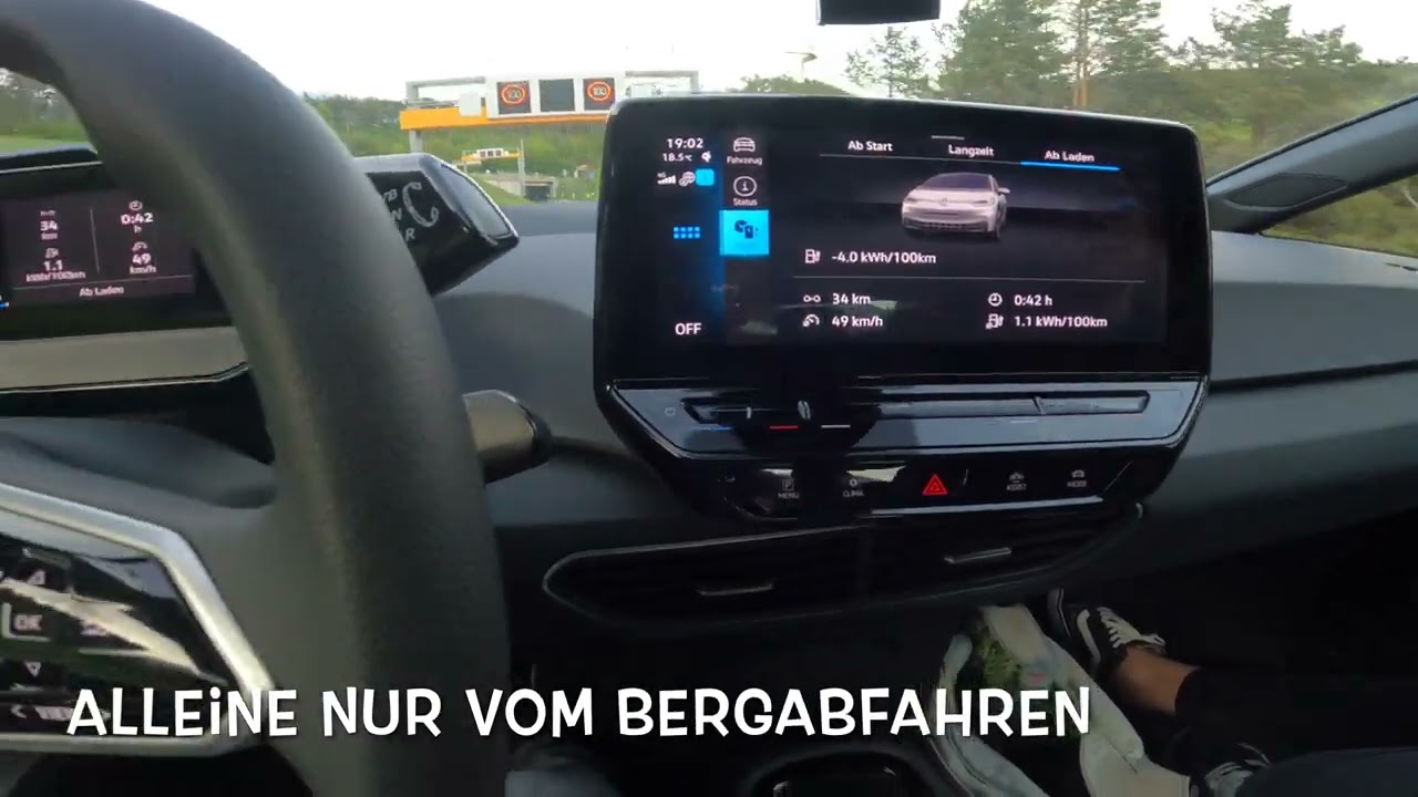 Auch mit einem VW ID 3 kann man extrem niedrig im Verbrauch Fahren