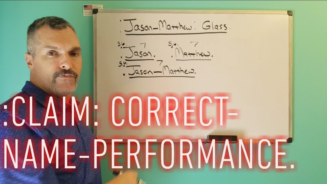 :CLAIM: CORRECT-NAME-PERFORMANCE.