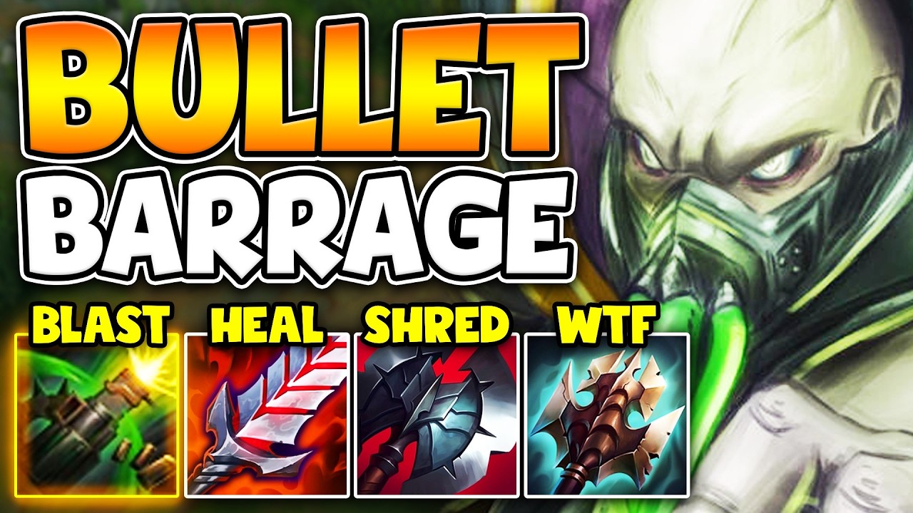 THIS URGOT BUILD UNLEASHES A BARRAGE OF BULLETS! (PRESS W = HEAL TO FULL)