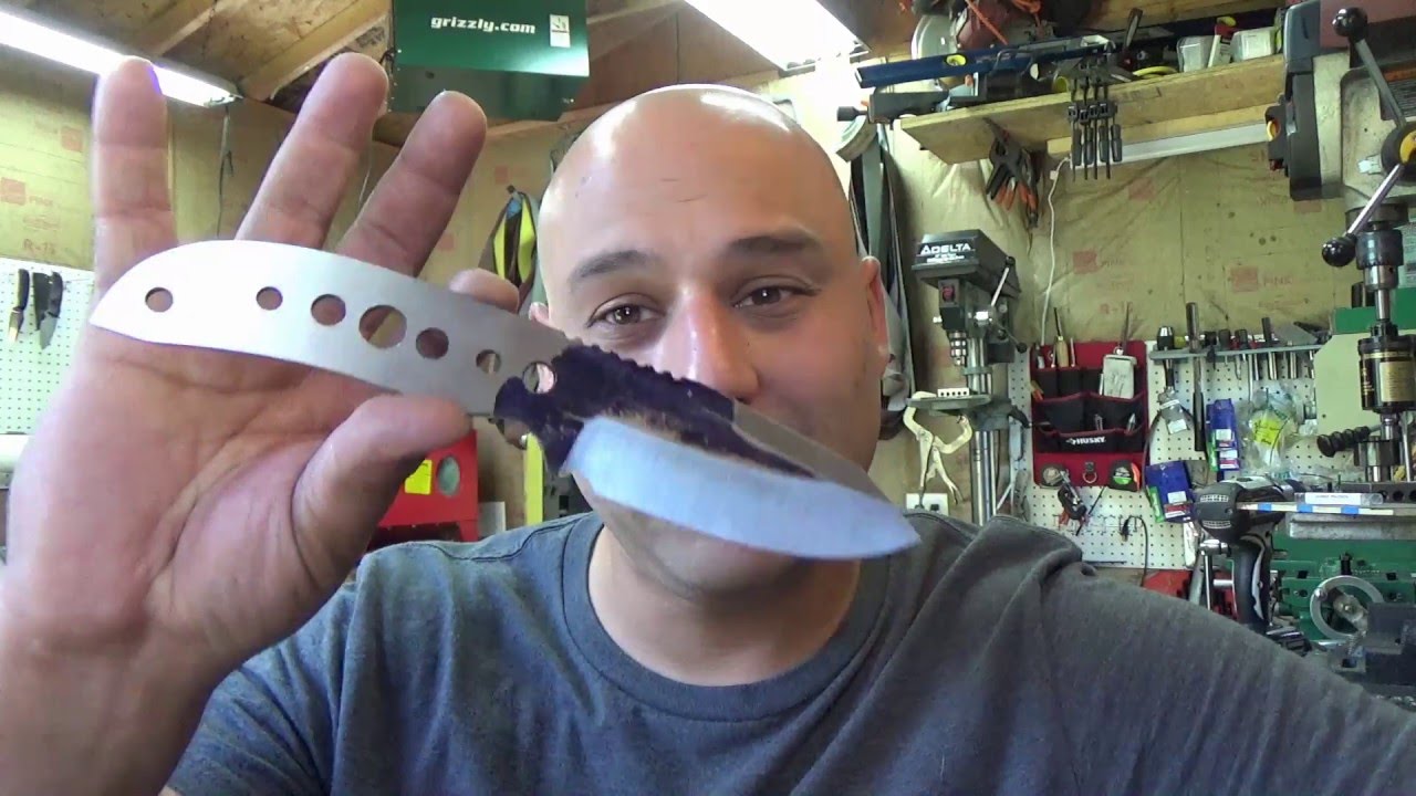 How to sharpen a knife on a belt grinder