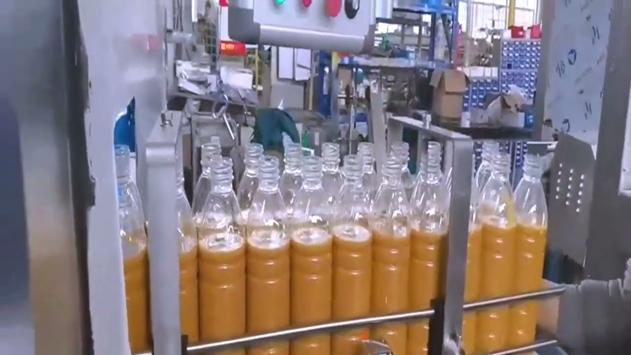 Mango juice bottles filling line,bottle filler capper