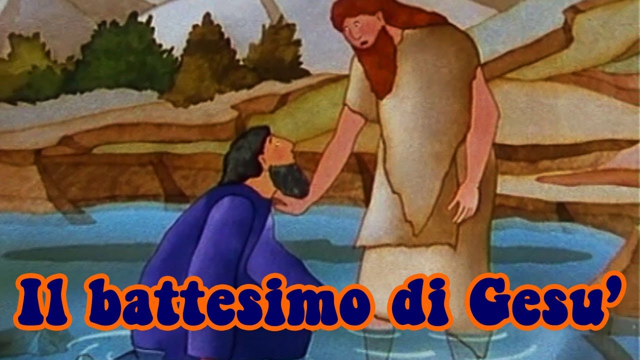 Gesù battezzato da Giovanni - Bibbia per bambini