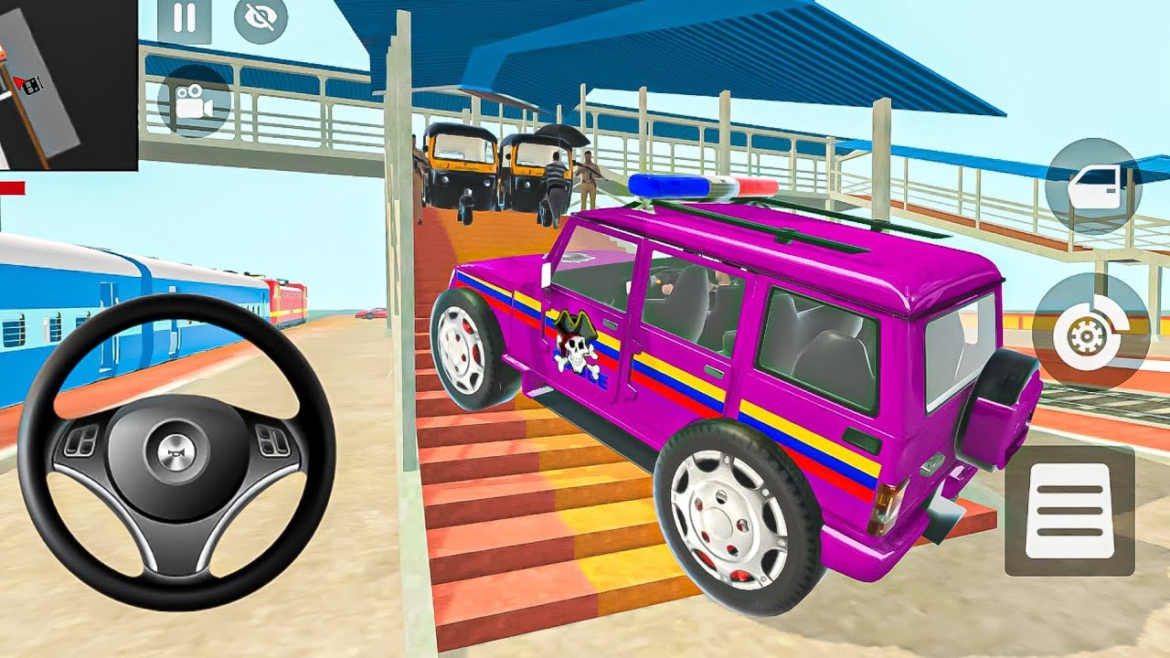 Car bike showroom 🤑 Franklin modified an indian pink🩷 police car and crash the train 🚂 modified car🚗