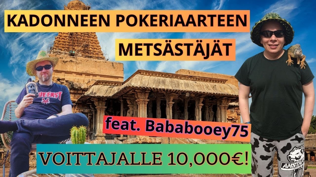 Kadonneen pokeriaarteen mets&auml;st&auml;j&auml;t #suomipokeri #turnauspokeri #nettipokeri