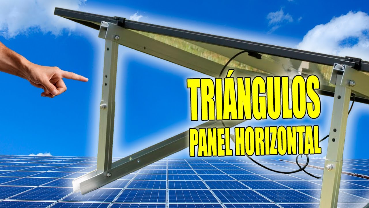 Instalación Rápida de Panel Solar en Posición Horizontal con Estructura Triangular