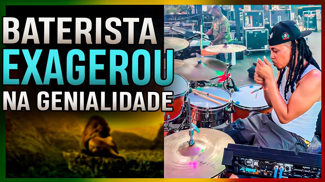 você NUNCA verá um baterista tocando REGGAE assim