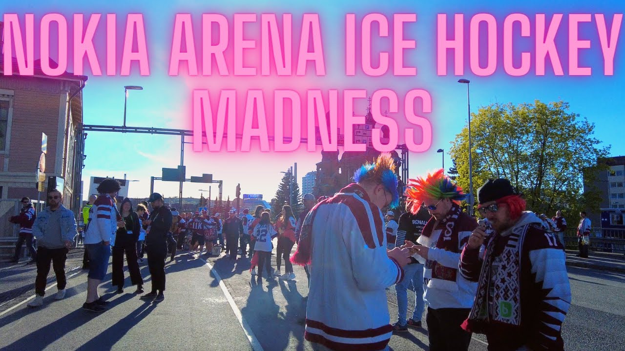 Nokia Arena ice hockey madness, #IIHF, CZECH vs LATVIA,  #4k #Walk