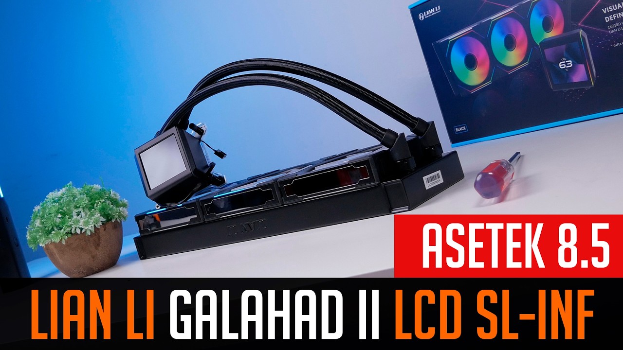 💦Lian Li Galahad II LCD SL-INF 360 - what the new Asetek 8.5 is capable of