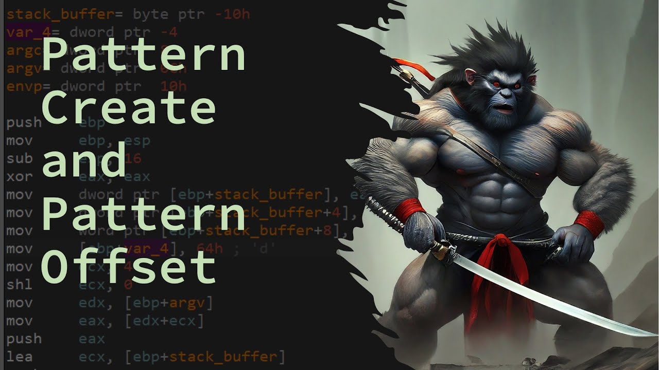 Основы переполнения буфера: использование pattern_create и pattern_offset для поиска EIP