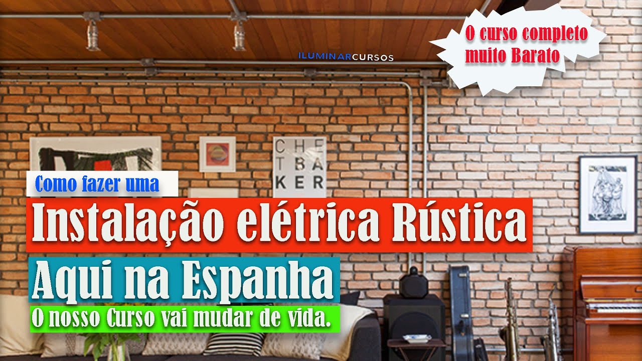 Instalação Elétrica Rústica aqui na Espanha 2024