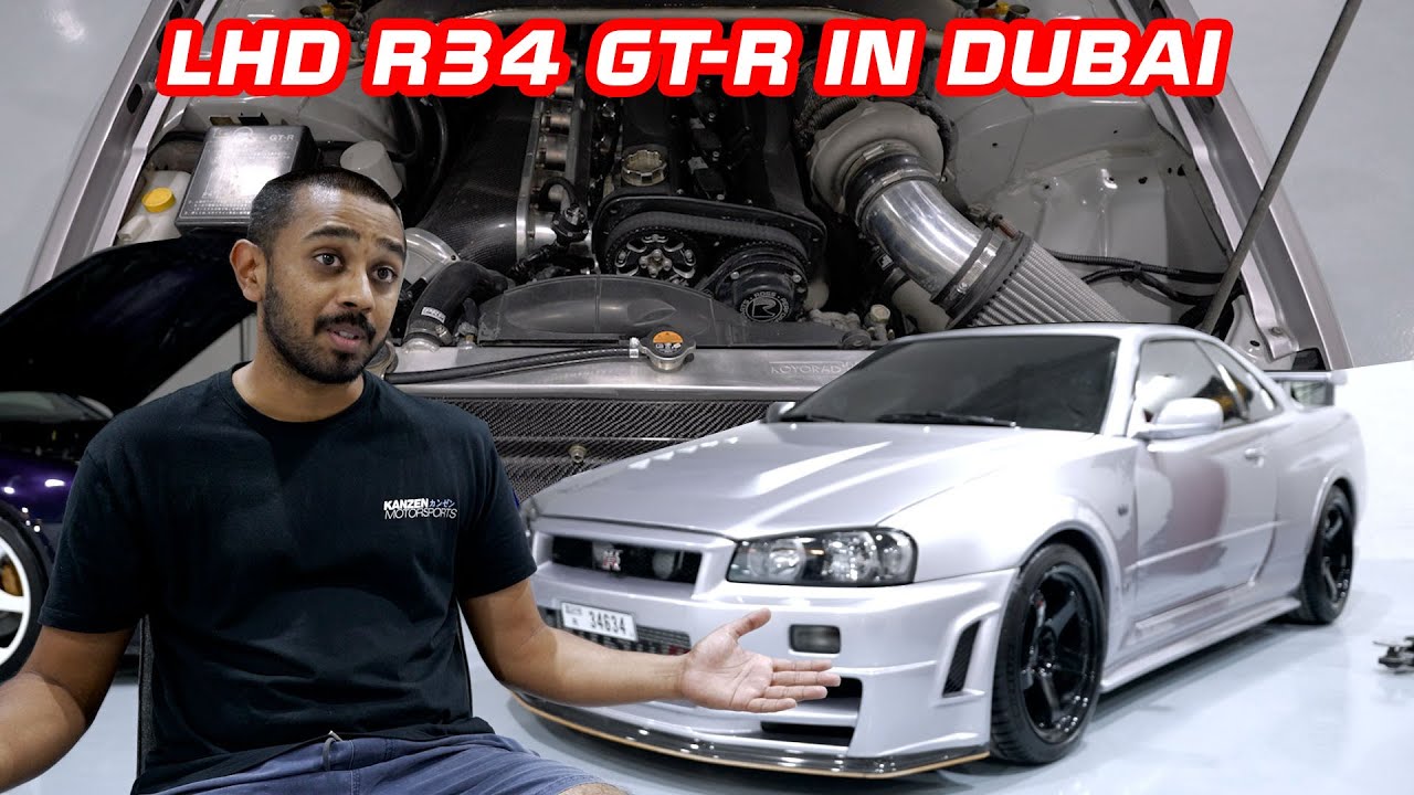 R34 Skyline GT-R Fit For a Sheikh - Left Hand Drive and Single Turbo Converted in Dubai