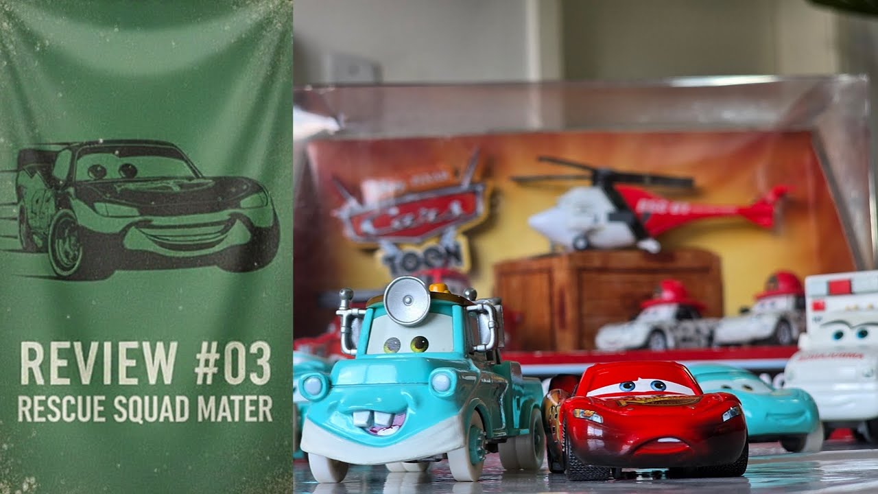 REVIEW #03 - MATTEL DISNEY PIXAR CARROS | RESCUE SQUAD MATER [ESQUADRÃO DE RESGATE DO MATE]