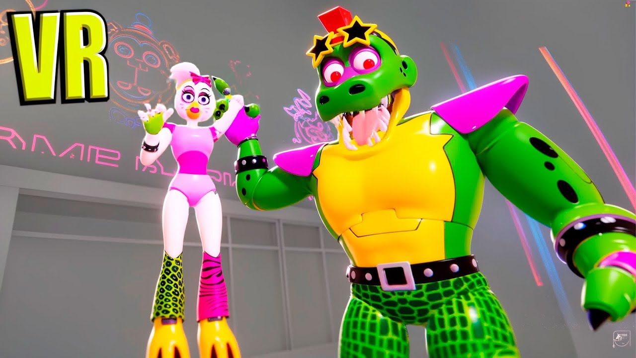 VR Гига Монти пришёл в Mega Pizzaplex спасти чику в Бонелаб FNAF COOP Bonelab Mod лучшее