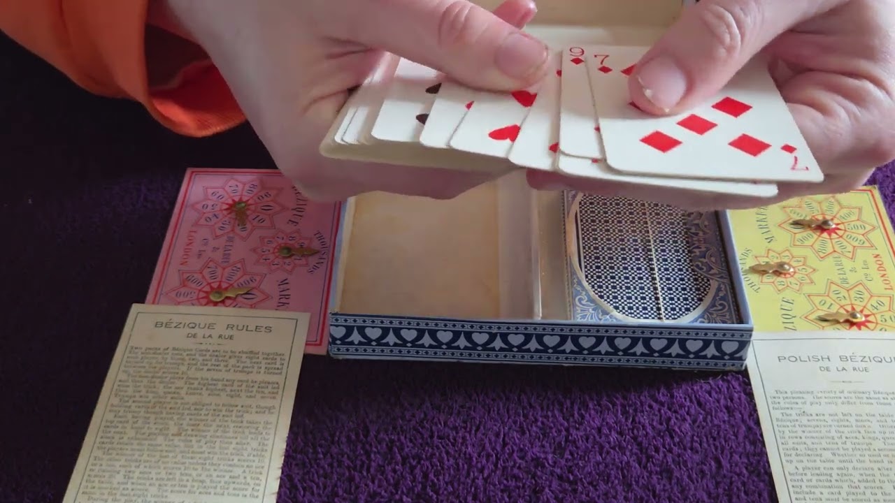 ASMR Antique Playing Card Presentation. 