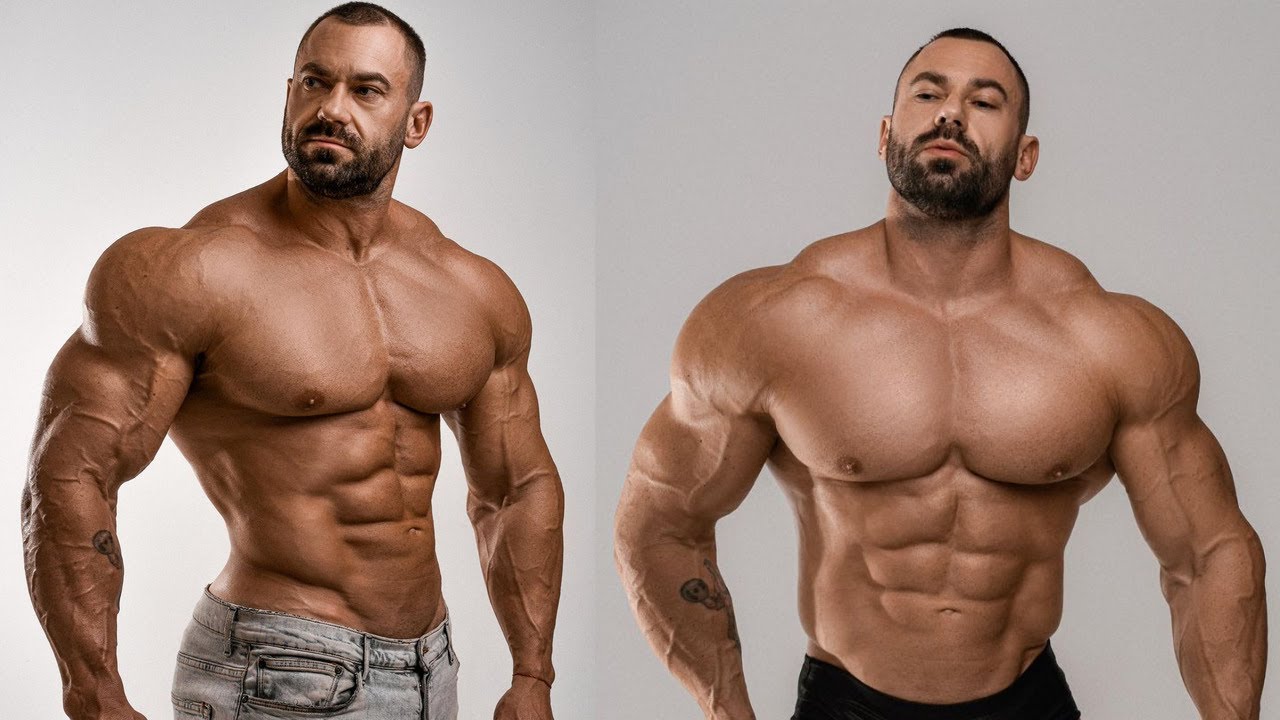 Профессиональный спортсмен, красивое телосложение