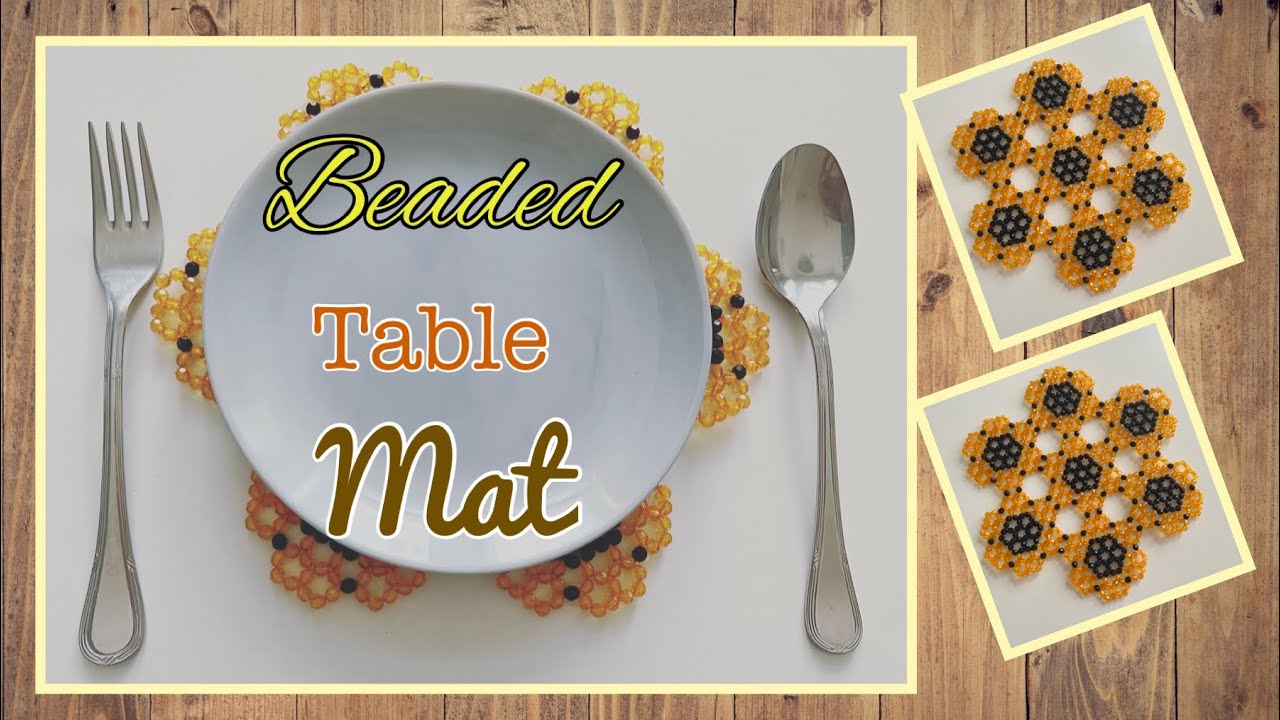 Beaded Table Mat - How to Make - DIY - Sheer Beaded Crafts