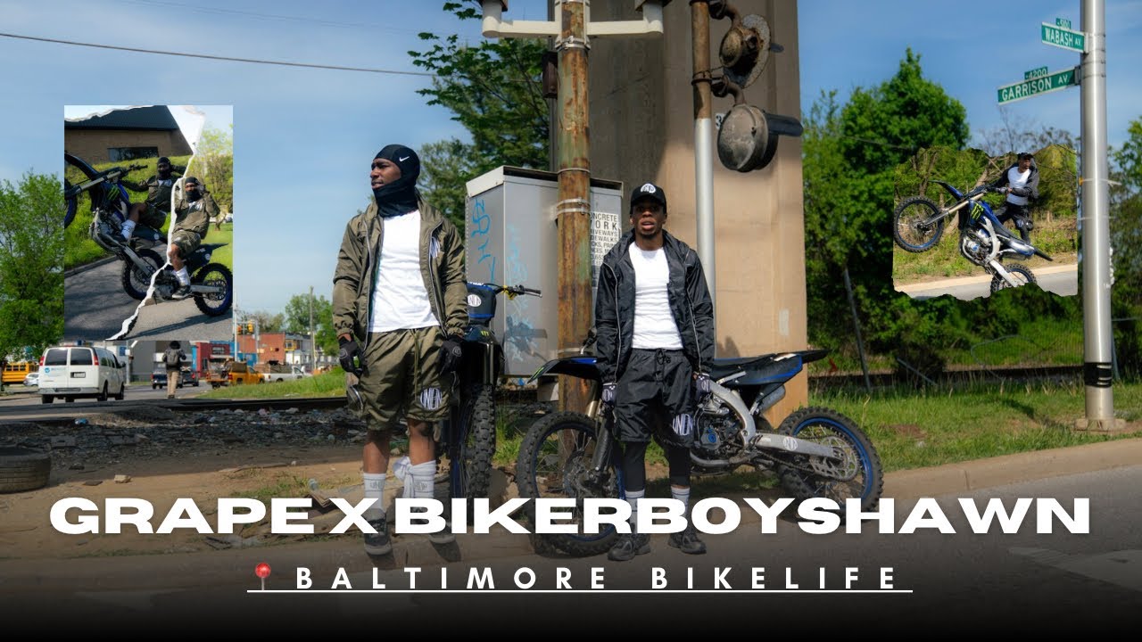Baltimore Bike Life - Bikerboyshawn X Grape