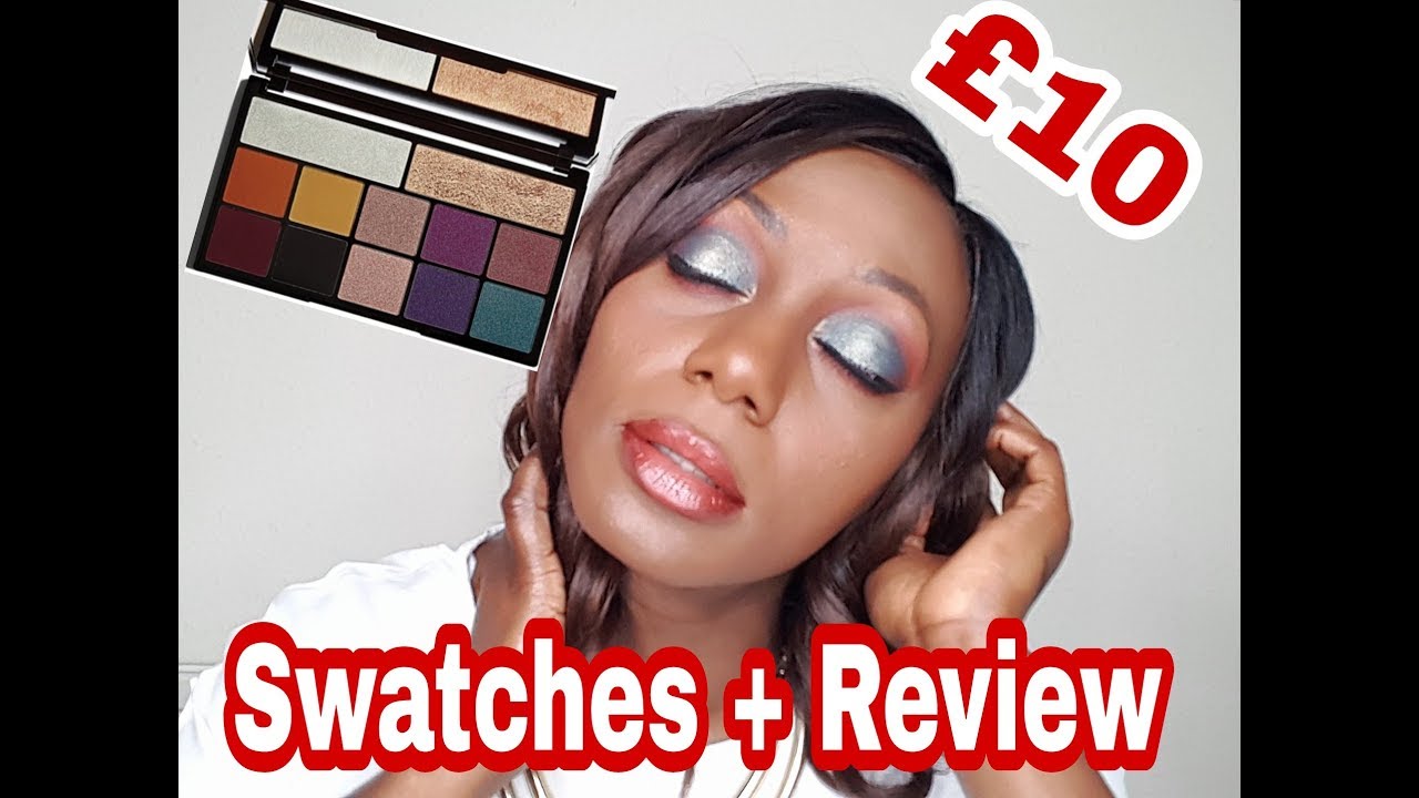 Revolution Carmi X Kiss of Fire Palette Review | Swatches |Dark Skin