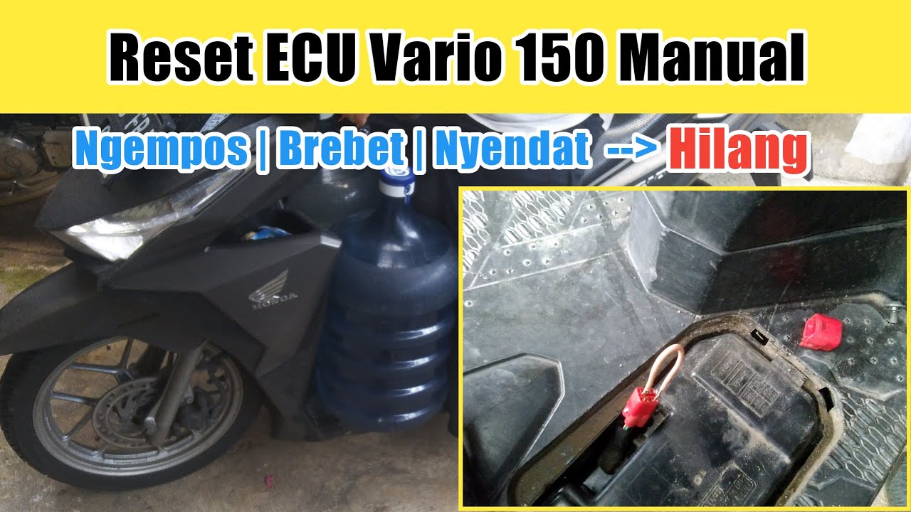 Cara Reset Manual ECU Honda Vario 150 125 Pakai Kabel