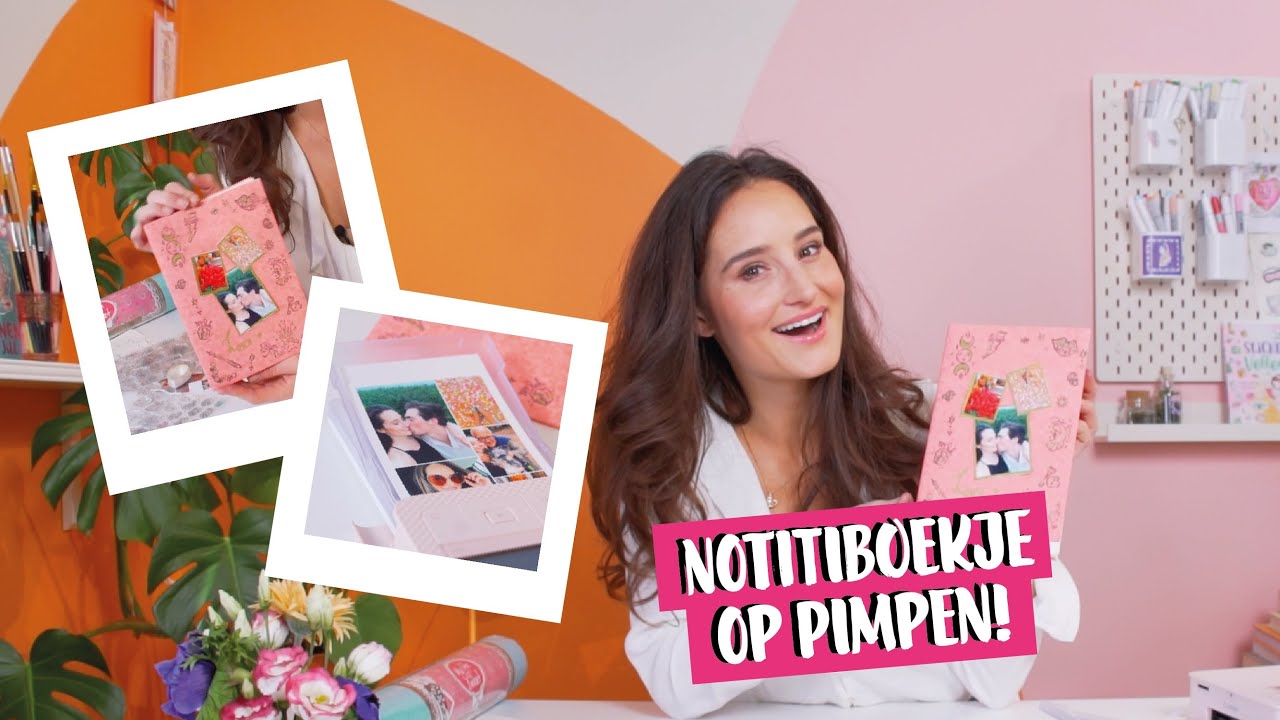 NOTITIEBOEKJE OPGEPIMPT! (DIY leuk dagboekje maken)