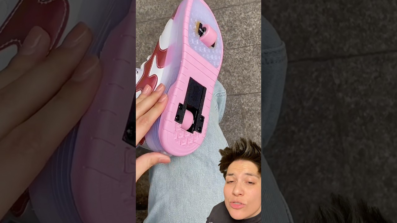 Keşfette g&ouml;rd&uuml;ğ&uuml;m roller sneakers&rsquo;ı deniyorum! Tekerlekli spor ayakkabı. Zorunlu reklam #shorts
