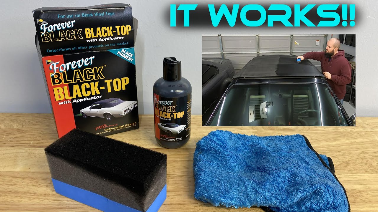 Как восстановить выцветший верх кабриолета с помощью геля Forever BLACK Black-Top