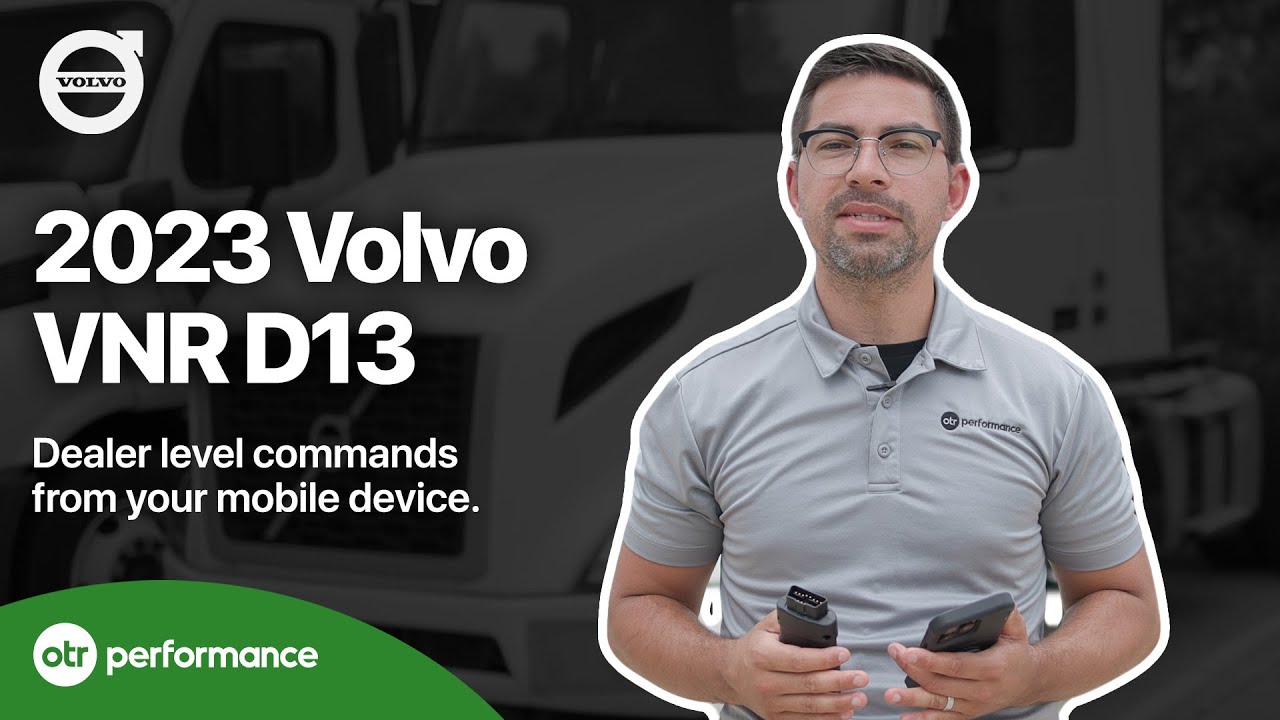 Демонстрация Volvo VNR D13 2023 года с диагностическим сканером OTR