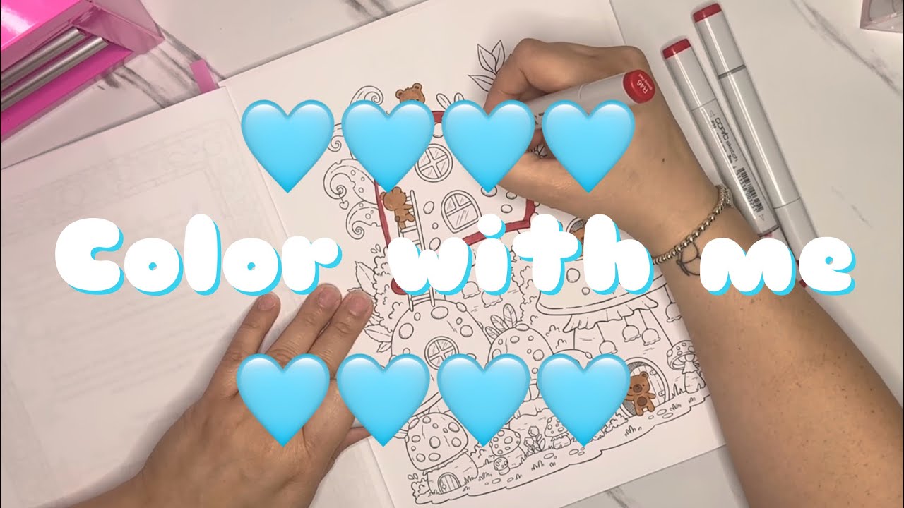 🩵Color with me🩵 Mini Mania Volume 1 #adultcoloring #minimaniacoloringbook #gabywolf #colorwithme