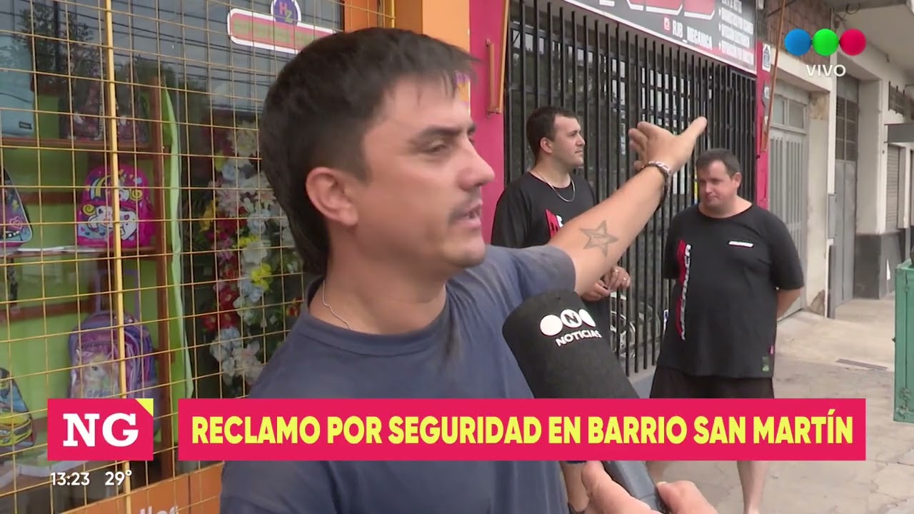 Vecinos de barrio San Martín realizan reclamo ante la reiteración de hechos de inseguridad