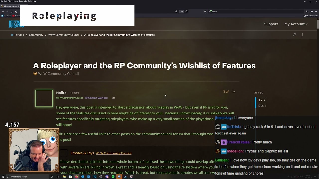 Preach Checks Out the WoW Community Council