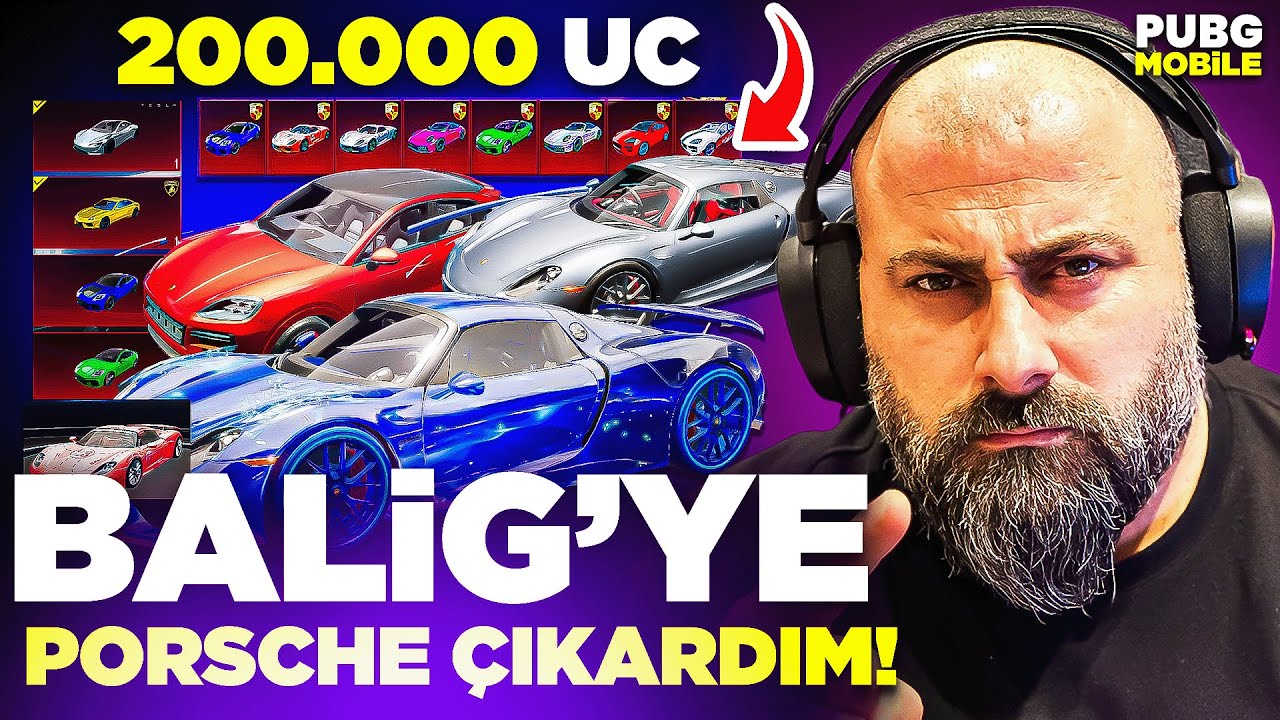 BALLİG'YE YANİ PORSCHELERİ ALDIK!! 200.000 UC HARCAADIK!! | PUBG Mobile