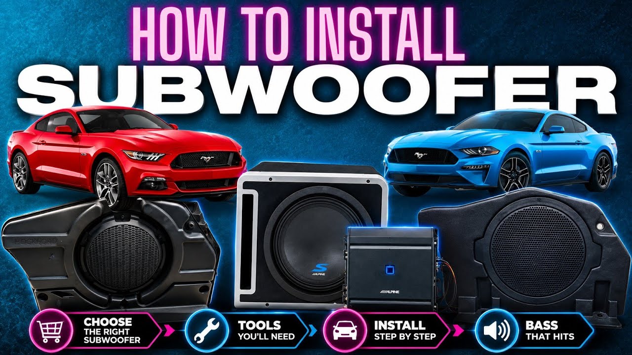 How To Install A Subwoofer! 2015-2023 Mustang S550 