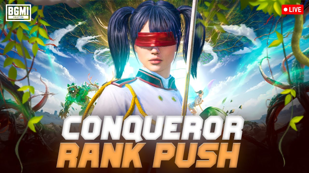 CONQUEROR RANK PUSH 😍| VERTICAL STREAM #shortvideo #bgmilive #gamer #shortsfeed