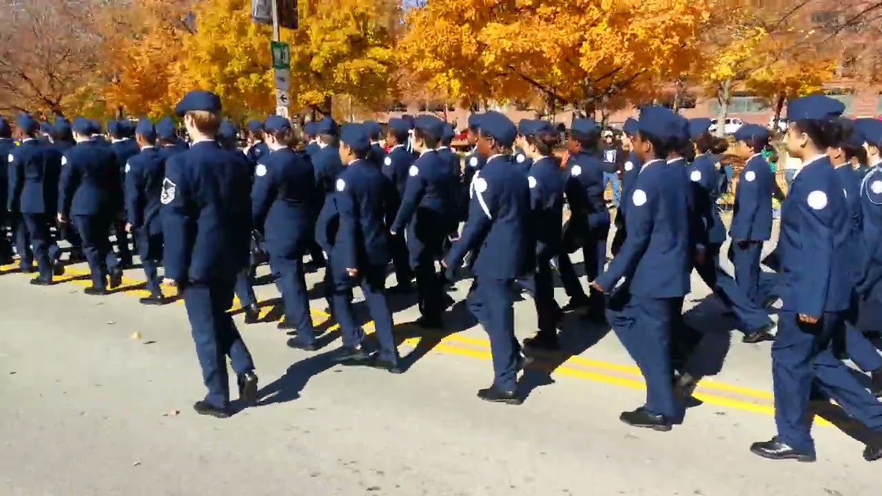 My daughter marching in ROTC