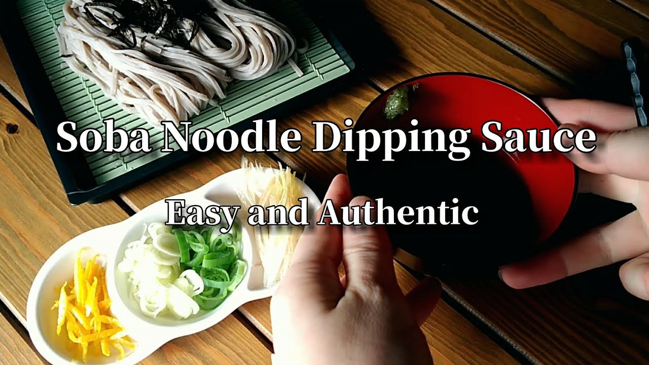 Soba noodle dipping sauce, Mentsuyu in 2 ways. Authentic method and Easy method. ヴィーガン蕎麦つゆ