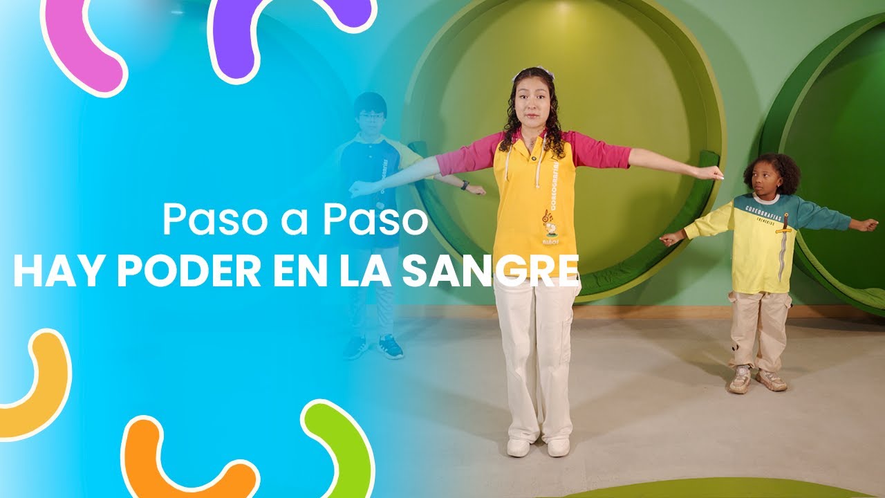 Coreografía Hay poder en la sangre paso a paso niños I EbeneKids