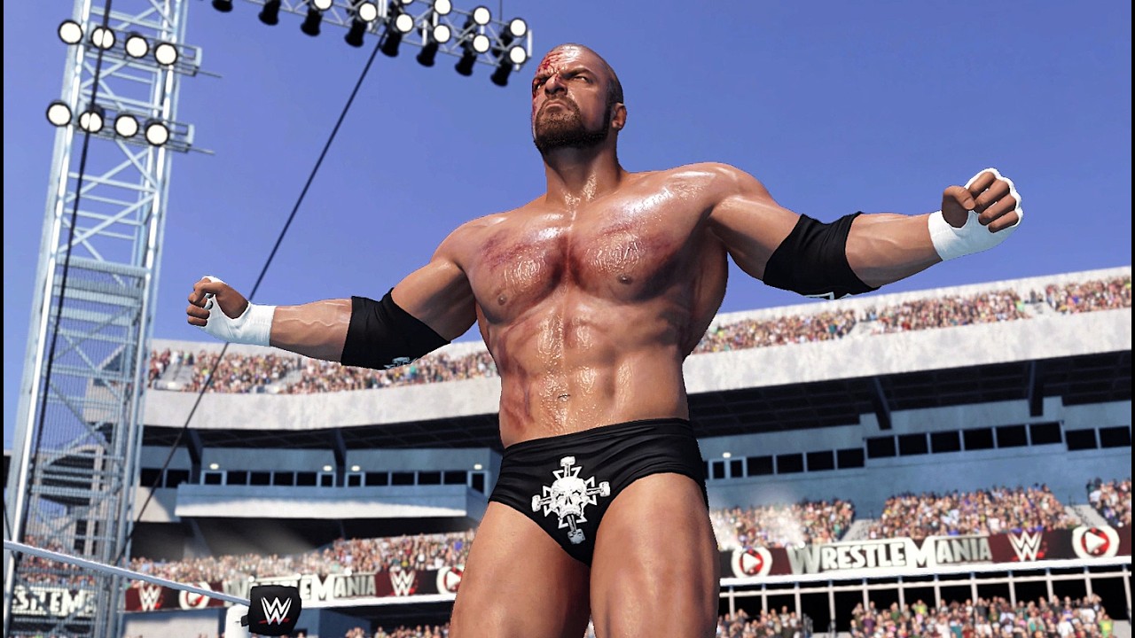 WWE 2K25 - Трипл Эйч против Стинга на WrestleMania - Геймплей The Game vs The Icon | WWE против WCW