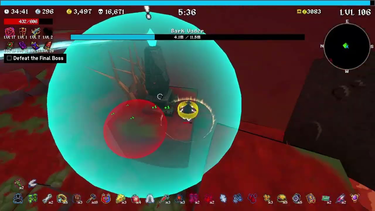 Megabonk Final Boss :Tier 3 Forest / Vlad DPS build.