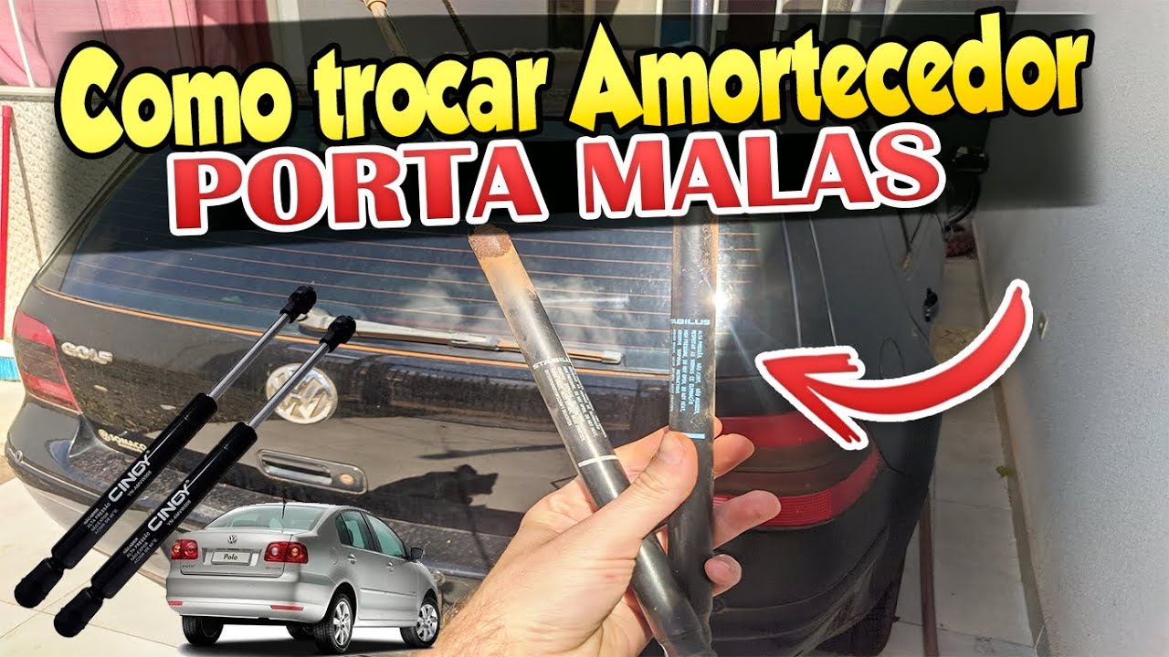 Como trocar amortecedor do porta malas f&aacute;cil