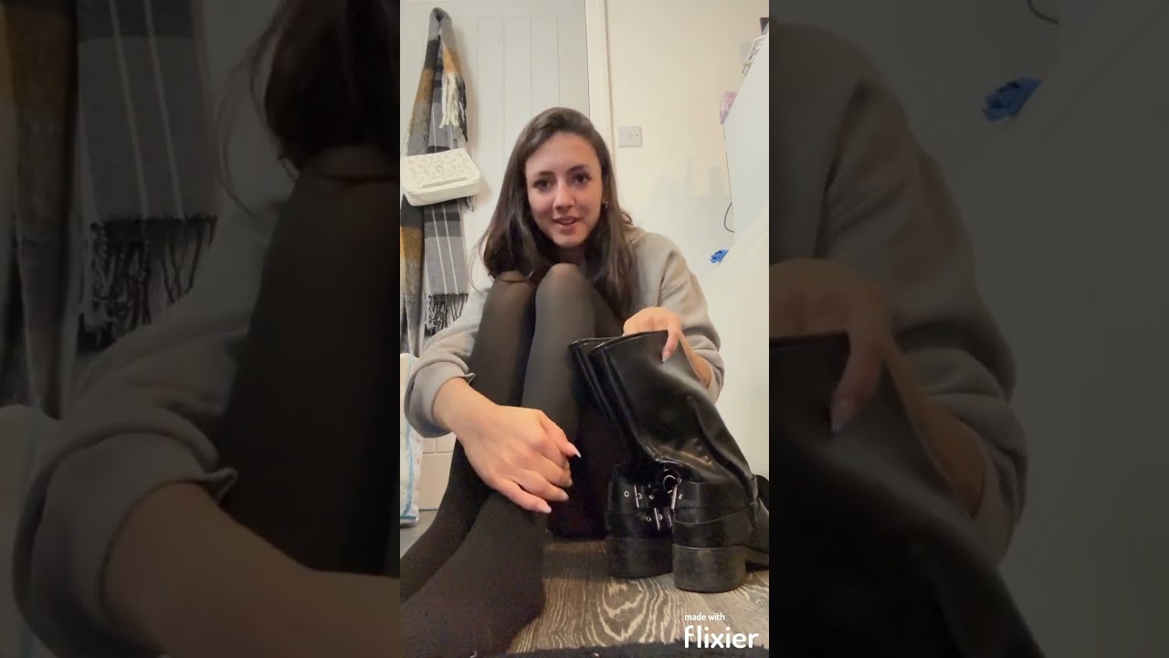 (Prev) Elisha's nylons and Boots Tease (5 minutes)