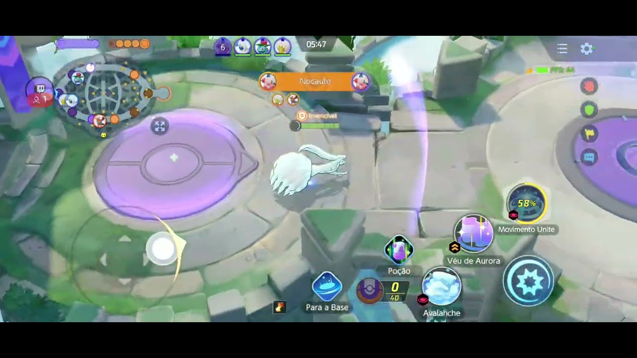 Jogando Pok&eacute;mon UNITE . Agora, venha ver !