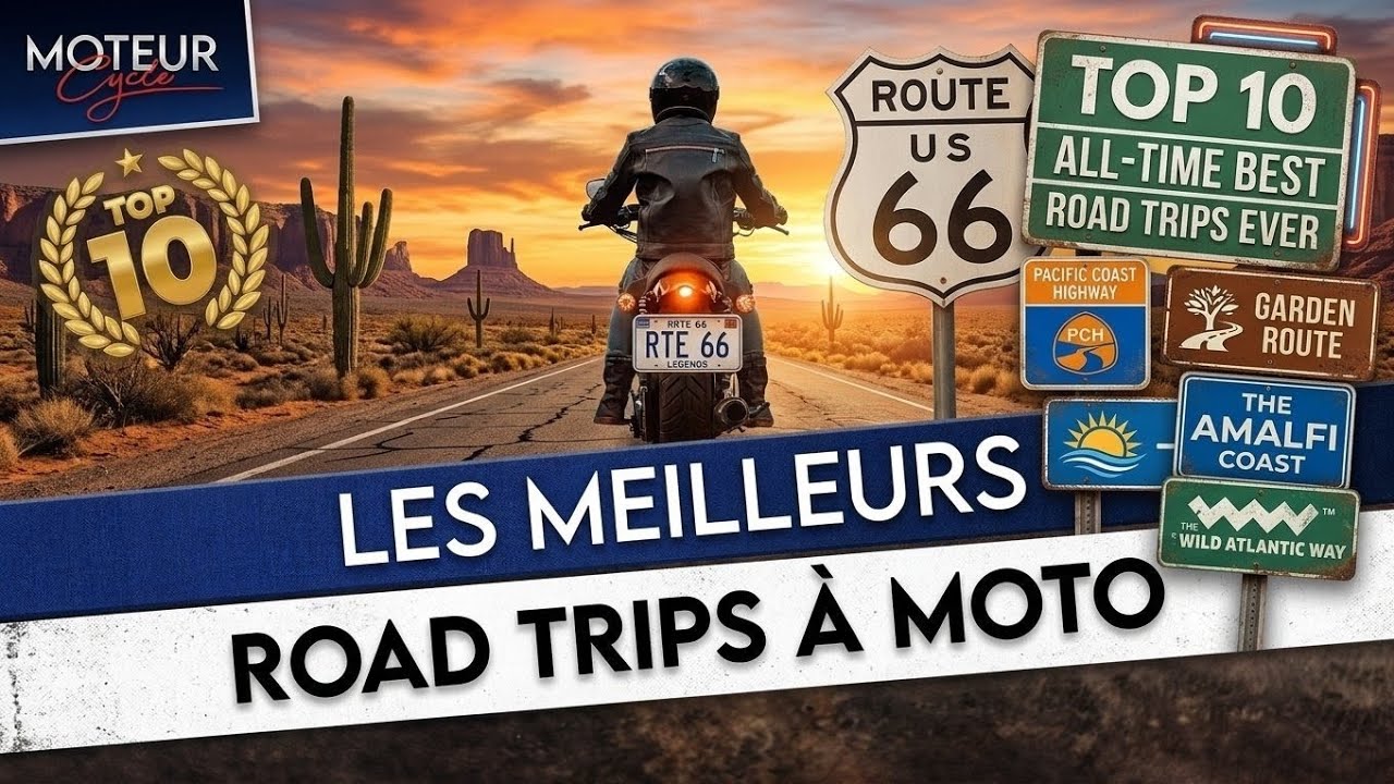 🤩 Les autres plus belles routes du monde à faire à moto !!! Top 10 - Moteur Cycle