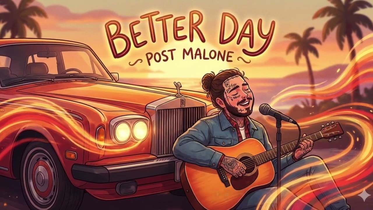 better day | style-post malone (lyrics video)