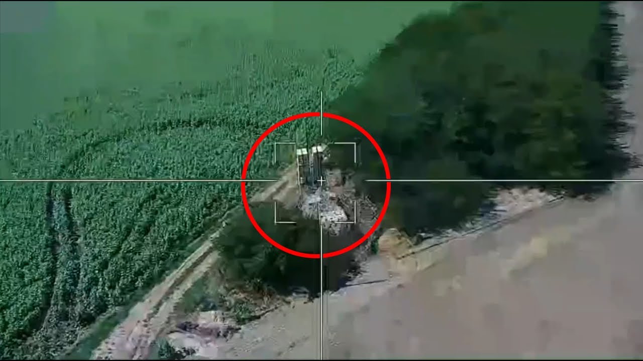 Russian Lancet-3 Kamikaze Drone Destroy IRIS-T SLM Launcher Decoy