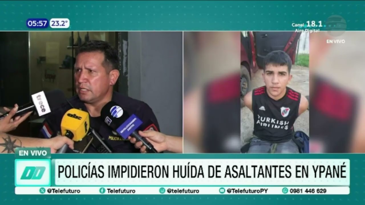 Policías impidieron huida de asaltantes en Ypané