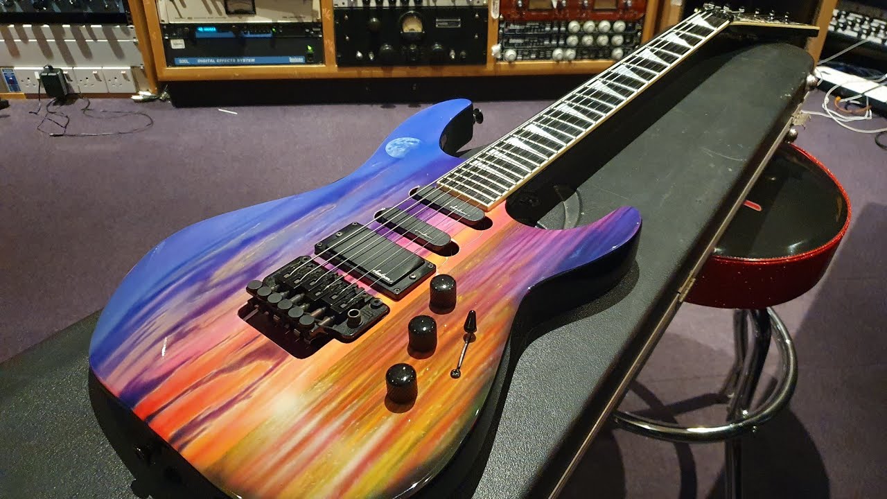 Jackson USA Soloist Sunset Graphic 1991 Ontario Guitar - Up Close Video Review