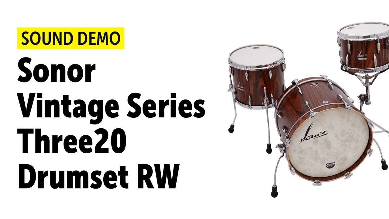 Sonor | Vintage Series | Three20 Rosewood | Sound Demo (no talking)