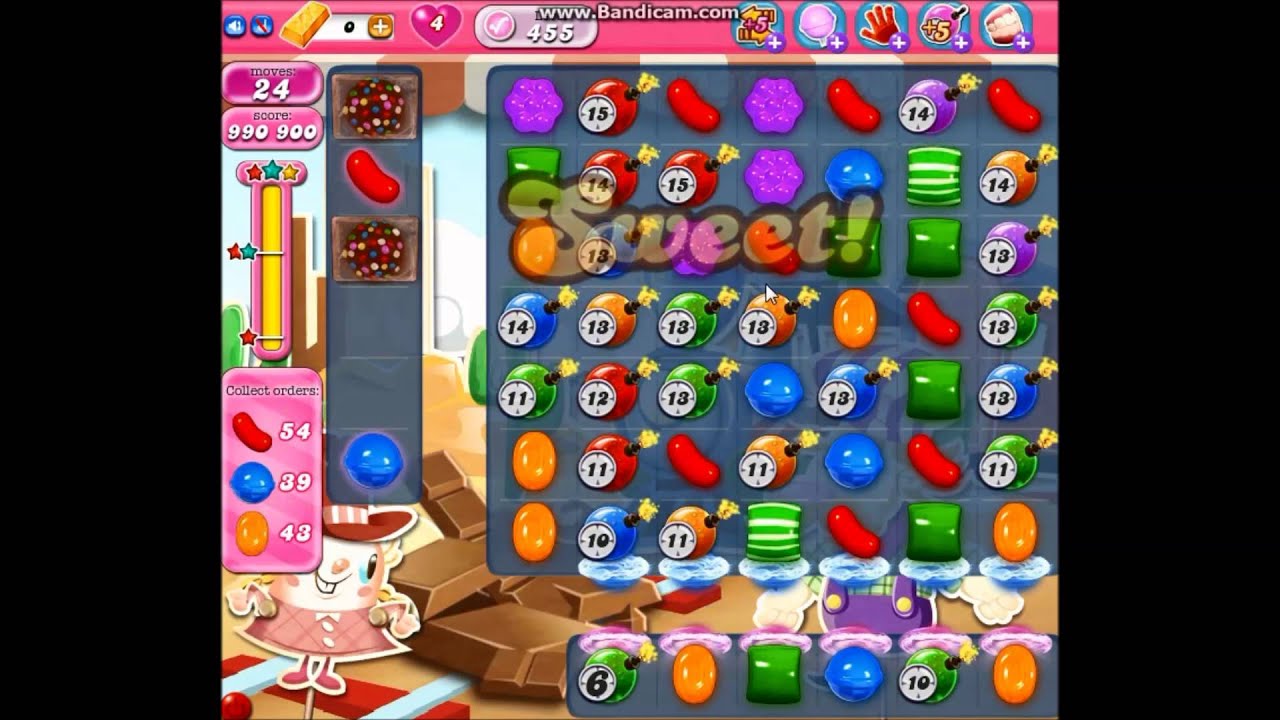 Candy Crush Saga - Level 455: Bomb Heaven